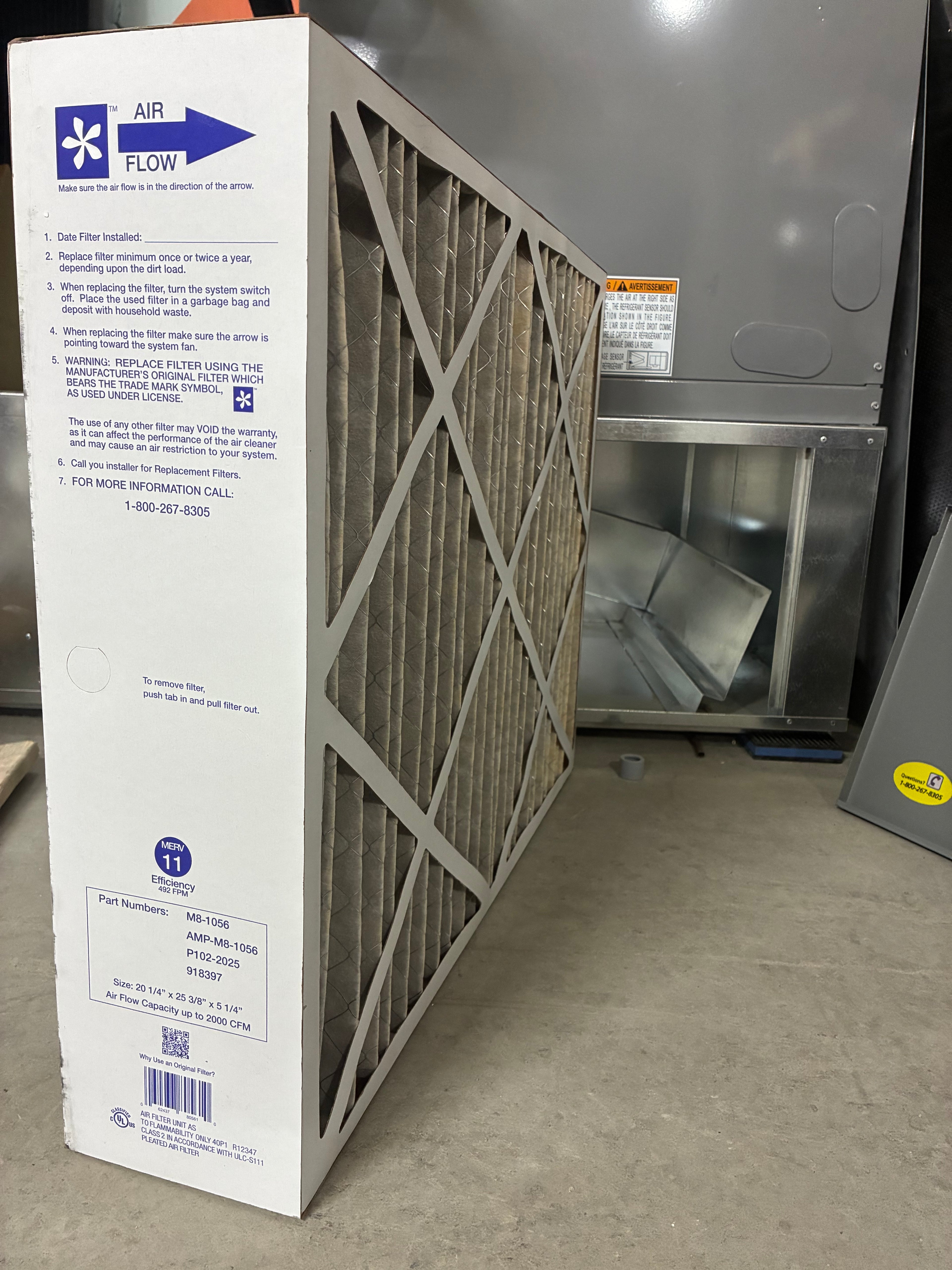 boite filtre 20x25x5 m8-1056